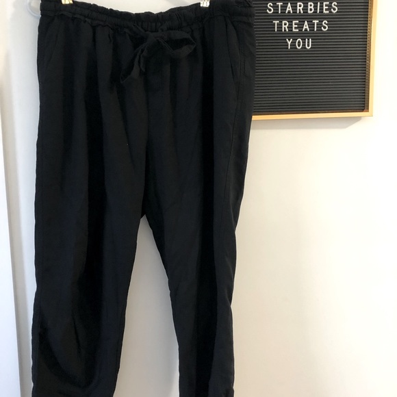 Black paper bag pants - Picture 1 of 2